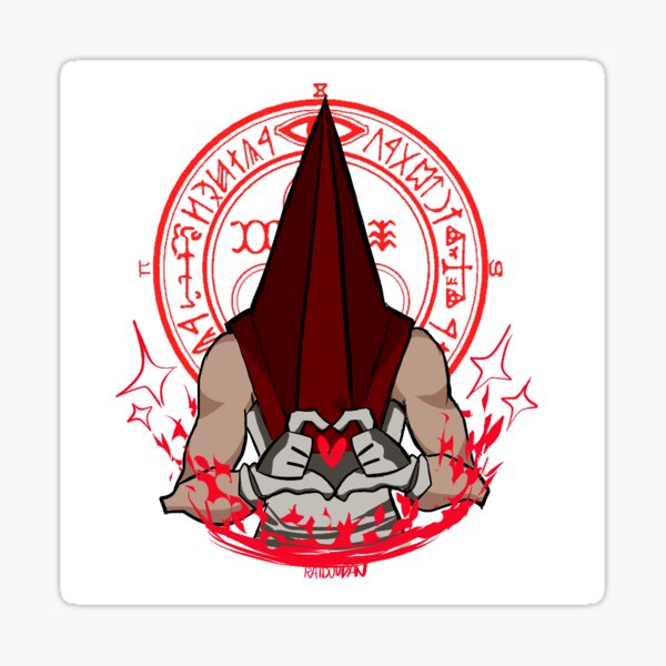 Pyramid Head (Red Pyramid Thing) Sticker for Sale by Design-By-Dan