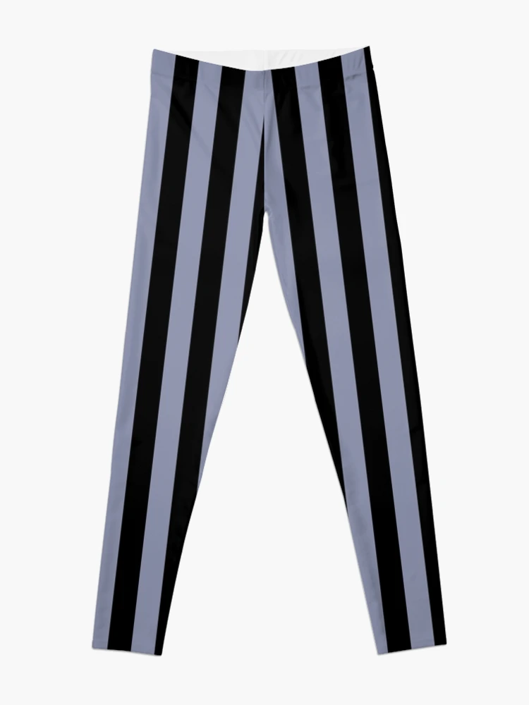 Cool Gray and Black Vertical Stripes Leggings for Sale by