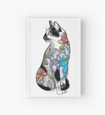 Cat in Lotus Tattoo Hardcover Journal
