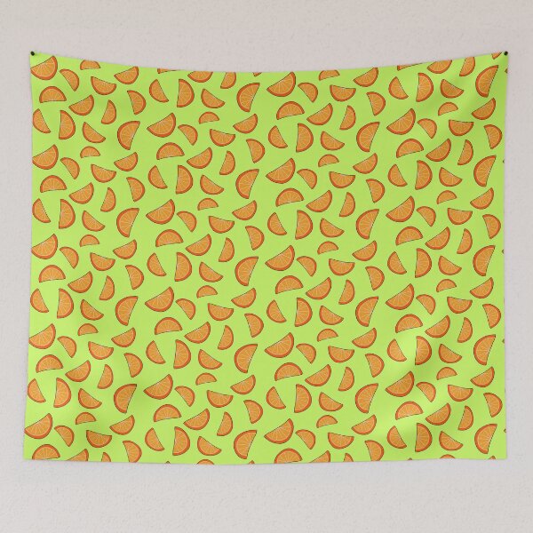 Item preview, Funky Orange Slices Green designed and sold by studious.