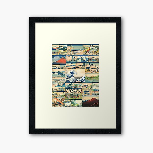 Aperçu de l'œuvre Hokusai, trente-six vues du mont. Fuji créée et vendue par judgeart.