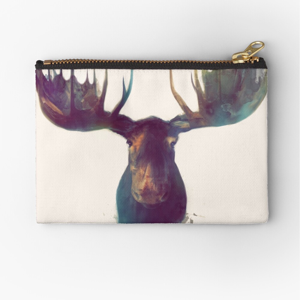 Moose Zipper Pouch