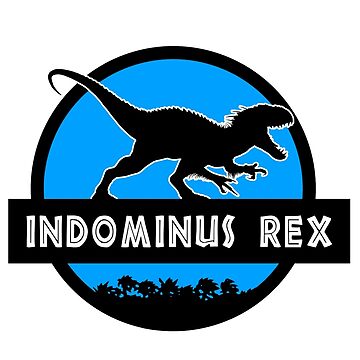 Jurassic World Logo Indominus Rex and Tyrannosaurus Rex Dinosaurs