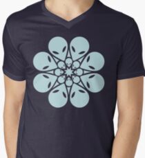 Alien / flower mandala Men's V-Neck T-Shirt