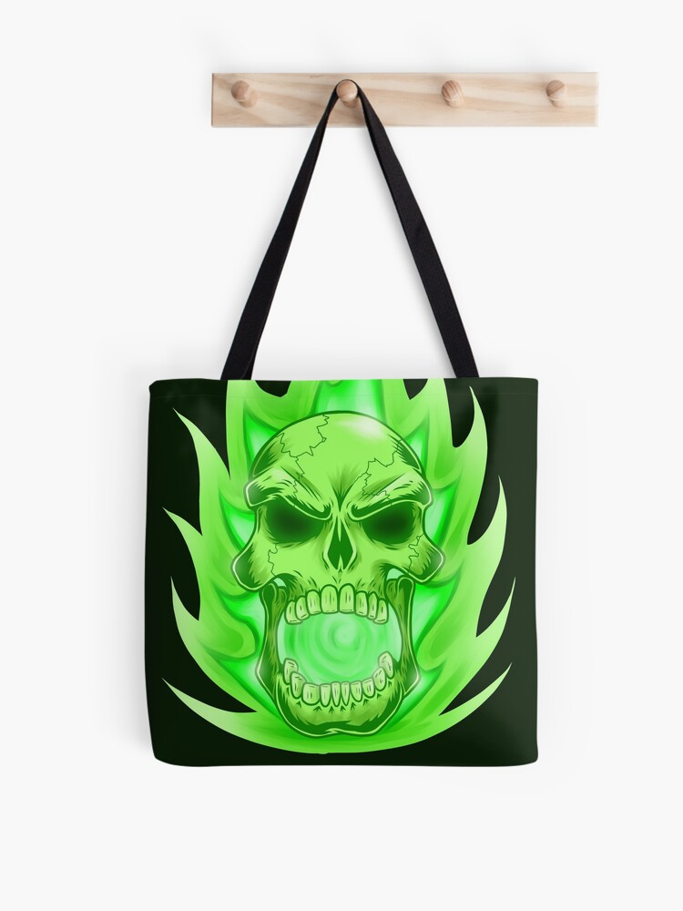 Soul Skull Green Tote Bag for Sale by Lee Stannard | Redbubble