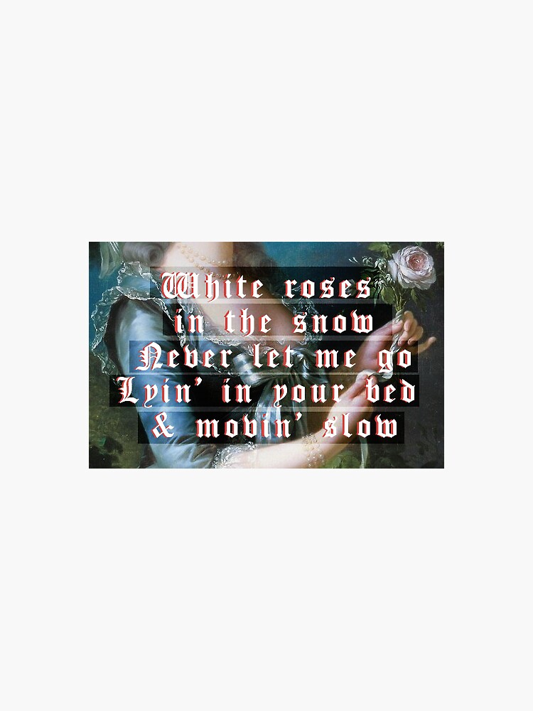 "White Roses (Charli XCX)" Sticker for Sale by lildzaddy Redbubble