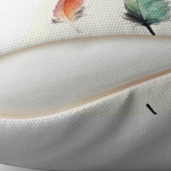 Alternate view of Feathers Throw Pillow