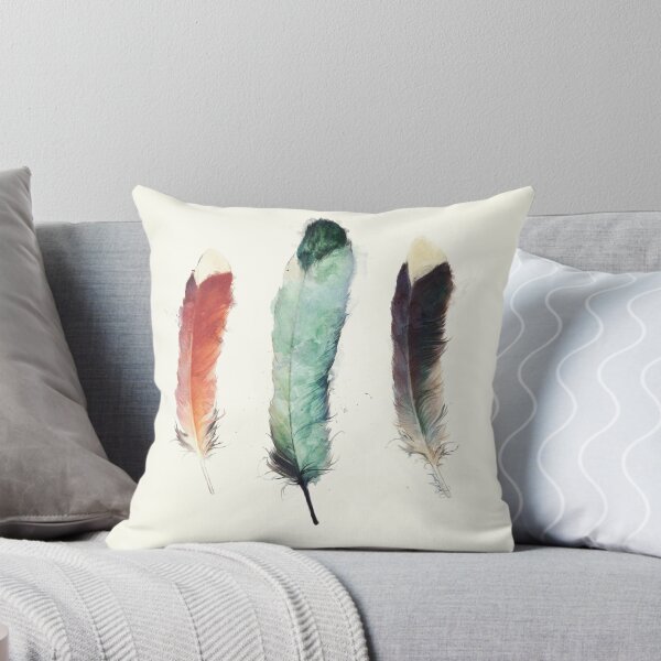 Feathers Throw Pillow