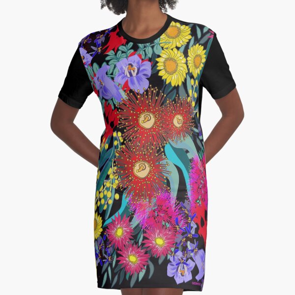 iPad Art - Flora Abunda Graphic T-Shirt Dress
