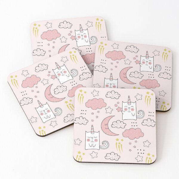 Item preview, Cute Doodle Unicorn Cats designed and sold by FotoArtist.