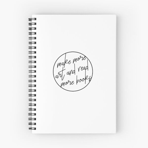 Item preview, make more art & read more books // typography designed and sold by paintingoctober.