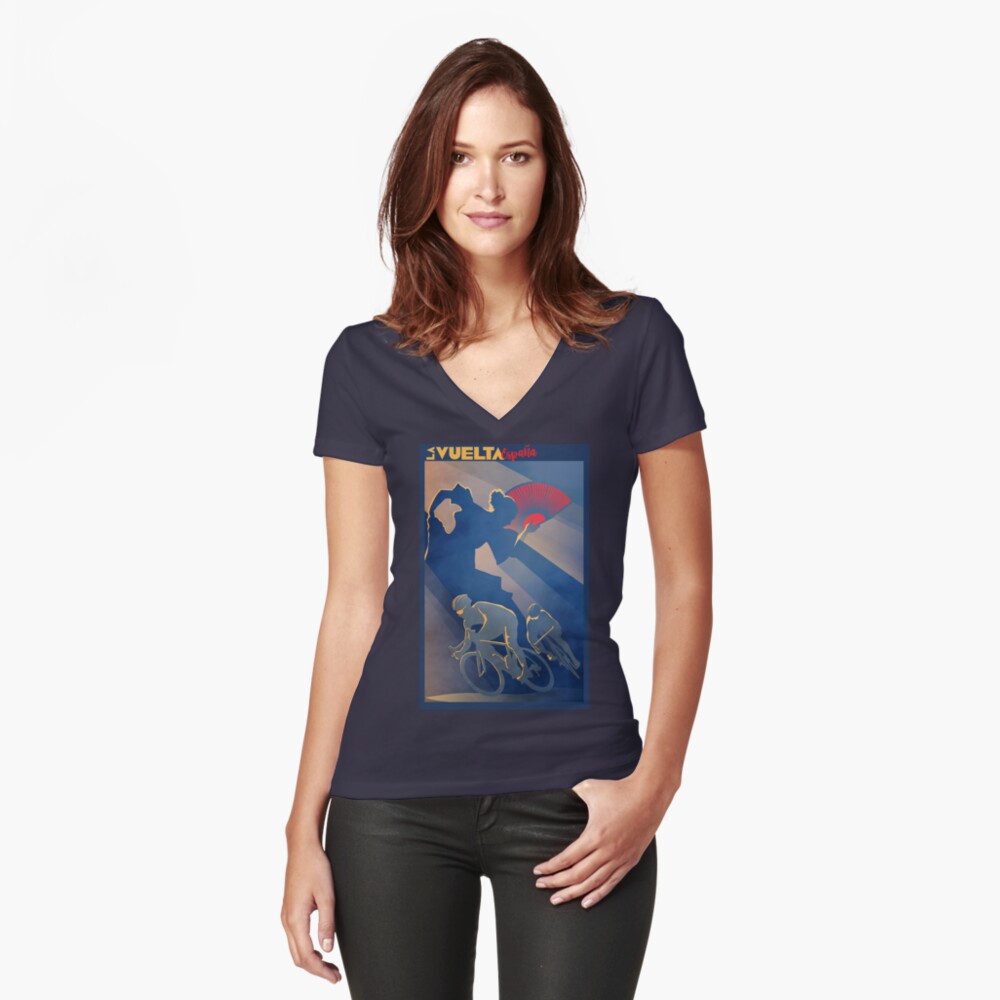 Item preview, Fitted V-Neck T-Shirt designed and sold by SFDesignstudio.