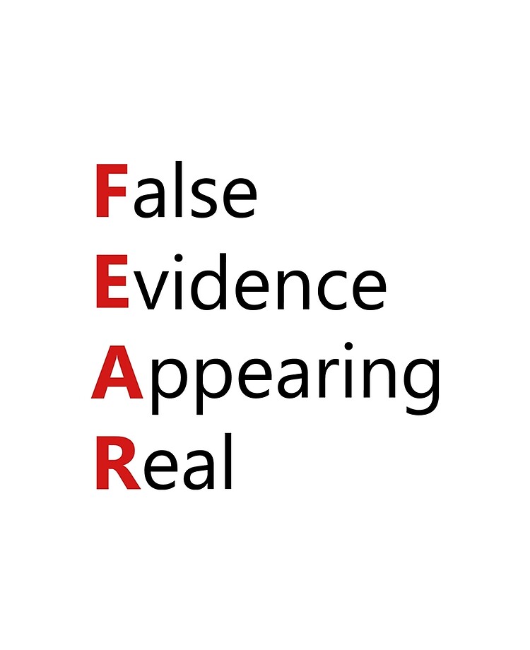 Definition of FEAR - False Evidence Appearing Real" iPad Case & Skin by AaronIsBack | Redbubble