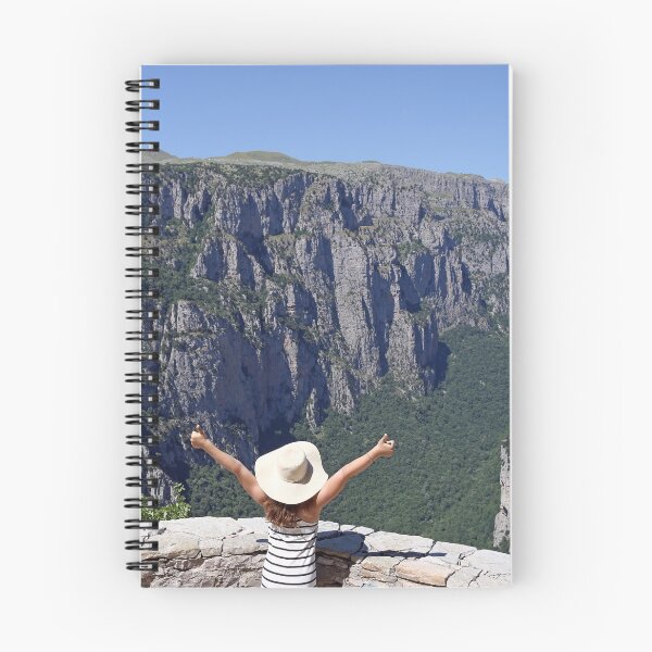 Item preview, little girl with thumbs up on the viewpoint Vikos gorge Greece designed and sold by goceris.