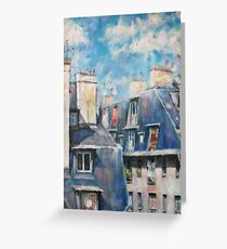 Roofs of Montmartre Greeting Card