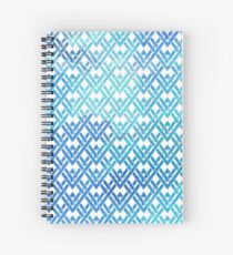 Pattern triangle geometric blue turquoise gift Spiral Notebook