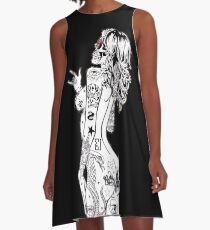 Inked Metalgirl A-Line Dress