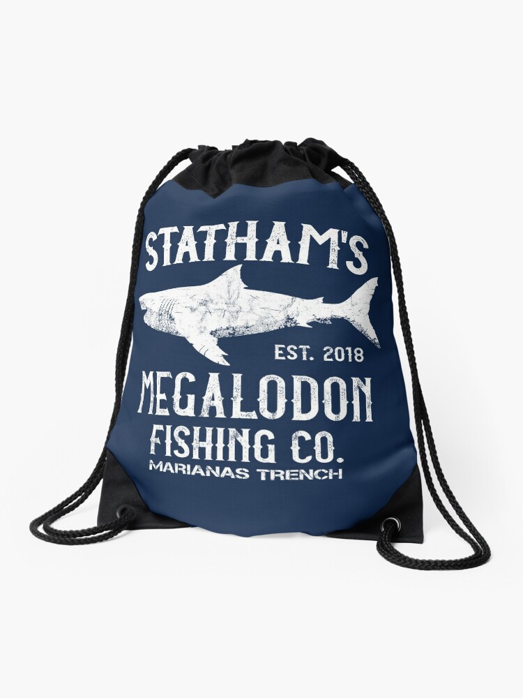 The Meg - Jason Statham - Megalodon Shark Fishing Drawstring Bag