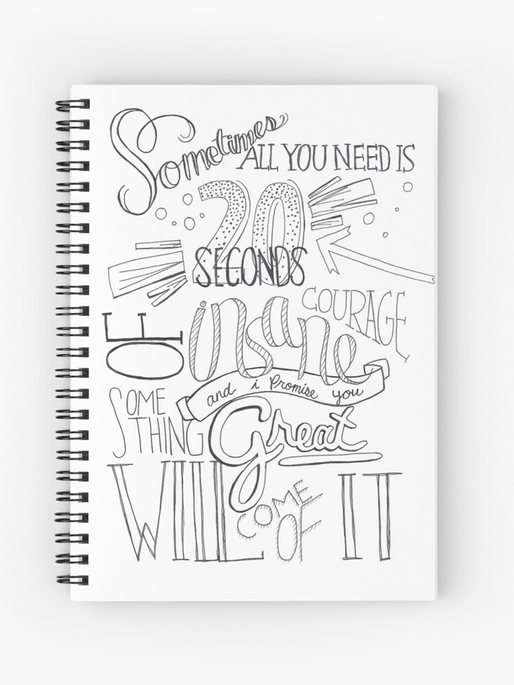 We Bought A Zoo Quote Spiral Notebook By Iamofirg Redbubble