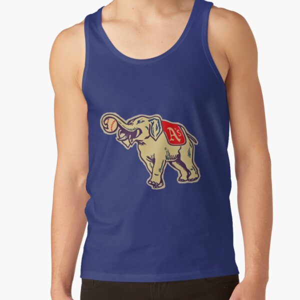 Stomper Elephant Artists Impression. A's Kansas City Athletics Tank Top