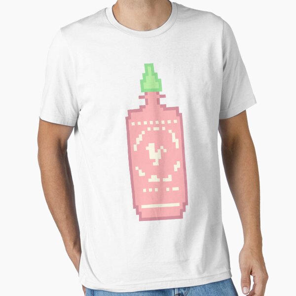 Item preview, Pastel Sriracha Hot Sauce Pixel Art designed and sold by Bunnyfuncake.