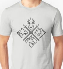 Camiseta ajustada Casas de Juego de Tronos - Logo negro