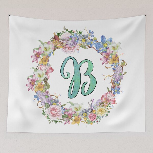 Item preview, monogram letter b girly typography designed and sold by untagged-shop.