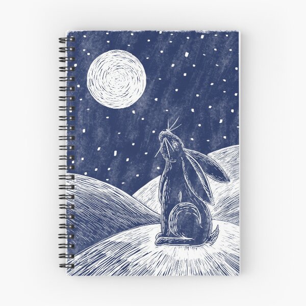 Item preview, Moon hare in the snow designed and sold by Theodora Gould.