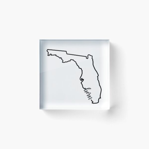 Artikelvorschau, Florida State Outline - Geboren entworfen und verkauft von Chocolate Musings.