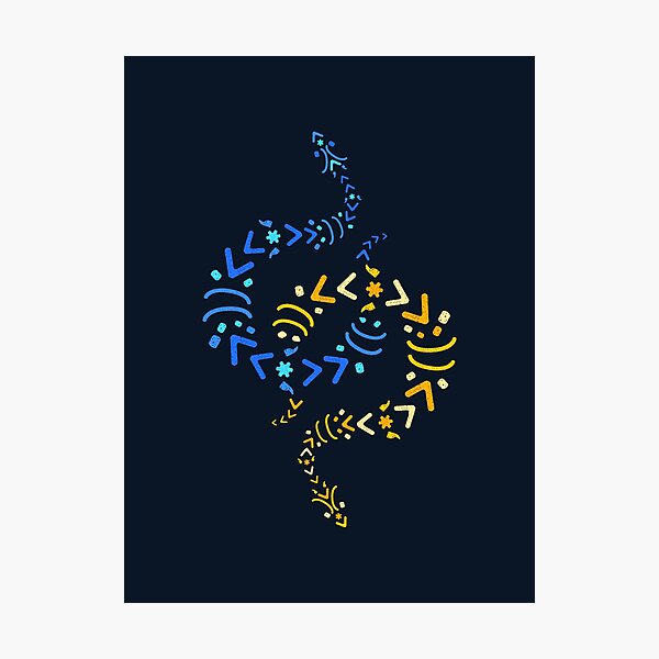 "Pythons - code" Photographic Print by charline-m | Redbubble