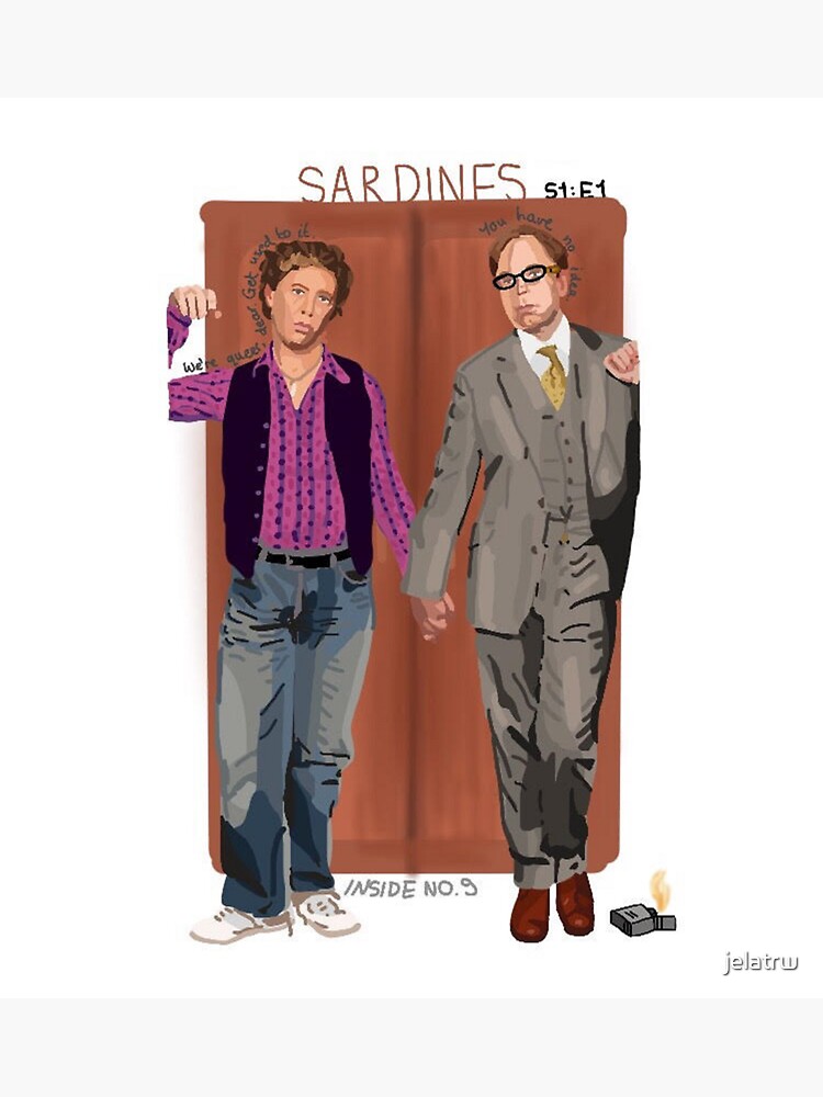"Inside No.9 Sardines" Sticker by jelatrw Redbubble