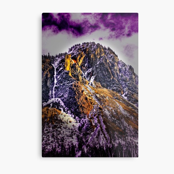 Misty mountain Metal Print