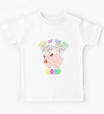 Jahr des Schweins Chinesisches Neujahr Astrologie Kinder T-Shirt