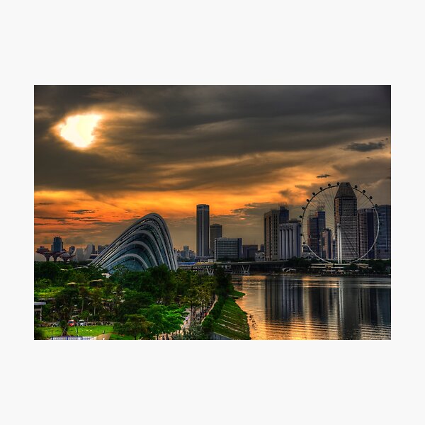 Item preview, Singapore Golden Hour Cityscape designed and sold by tpixx.