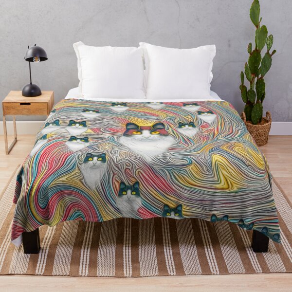 Item preview, Abstract fibonacci cats designed and sold by blackhalt.