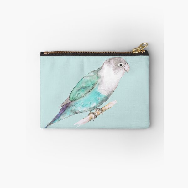 Item preview, A watercolor painting of a blue lovebird designed and sold by Bwiselizzy.