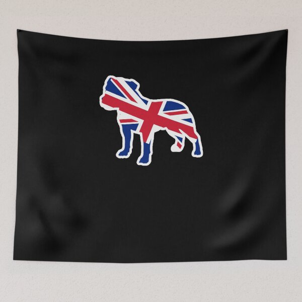 Item preview, Staffordshire Bull Terrier Dog Flag of the United Kingdom (1) designed and sold by shoppzee.