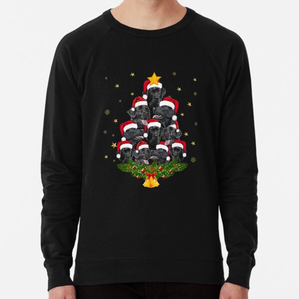 Artikel-Vorschau von Schwarzes Labrador-Weihnachtsbaum-T-Shirt, designt und verkauft von thuthuatna.