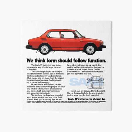 SAAB 99 Art Board Print