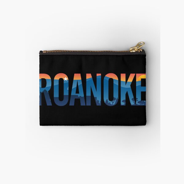 Item preview, Roanoke pride illustration with mountains, star, city scape and sunset designed and sold by hobrath.