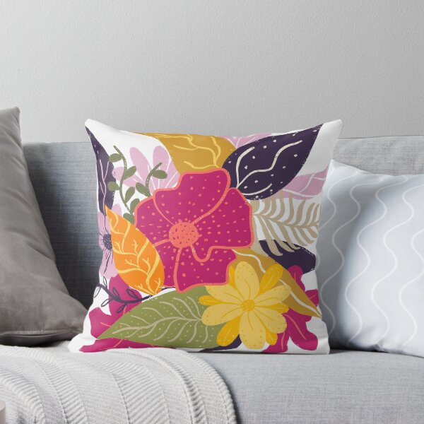 Item preview, Modern big floral composition illustration color trend by Girly Trend designed and sold by GirlyTrend.