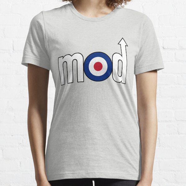 Mod Logo with Arrow, White (Medium) Essential T-Shirt