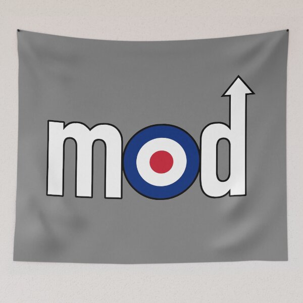 Item preview, Mod Logo with Arrow, White (Medium) designed and sold by shavenmonkeys.
