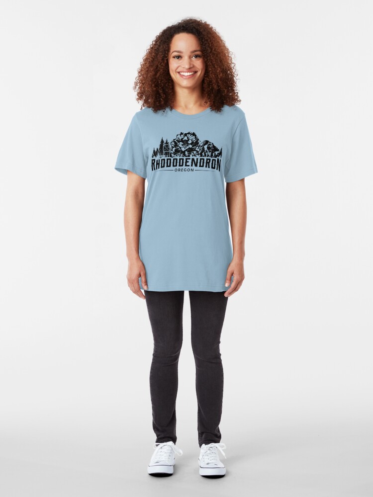 Alternate view of Rhododendron Oregon Slim Fit T-Shirt