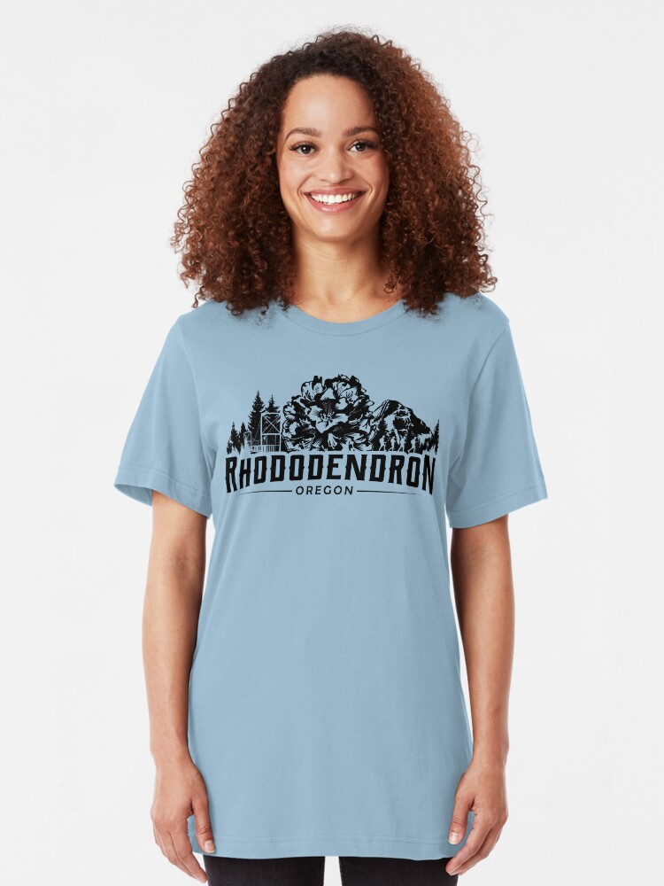 Alternate view of Rhododendron Oregon Slim Fit T-Shirt