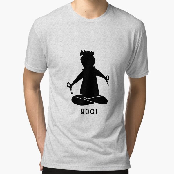 Yogi Lotus Pose Meditation Tri-blend T-Shirt