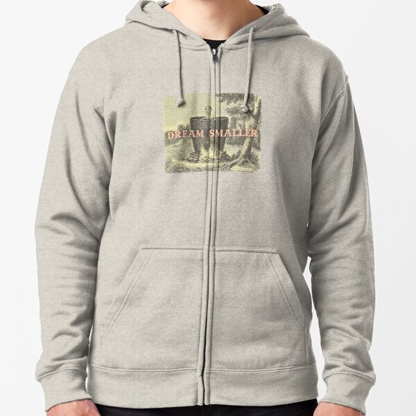Dream Smaller in a Pot Pink Zipped Hoodie