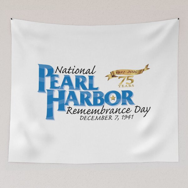 Item preview, Pearl Harbor Remembrance Day 75th Anniversary Logo designed and sold by Nikki SpaceStuffPlus.