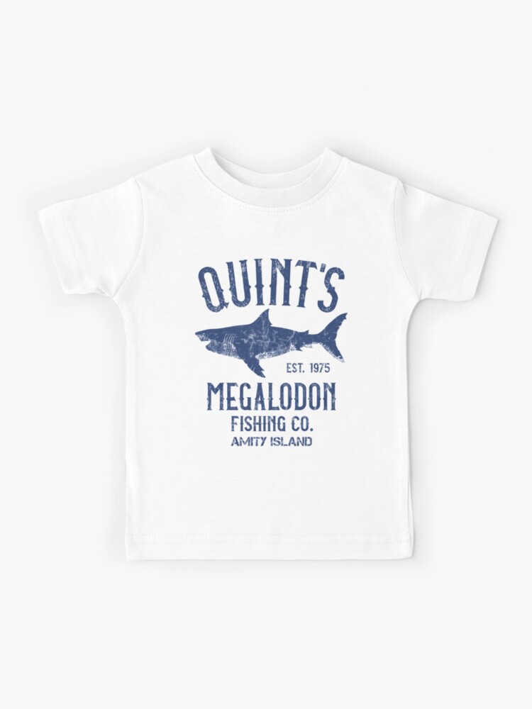 Quint's Megalodon Shark Fishing - The Meg | Kids T-Shirt