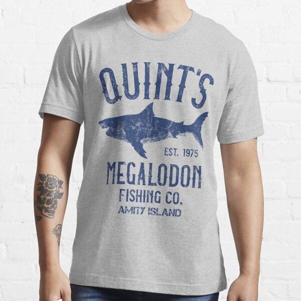 Quint's Megalodon Shark Fishing - The Meg Essential T-Shirt for Sale by  IncognitoMode